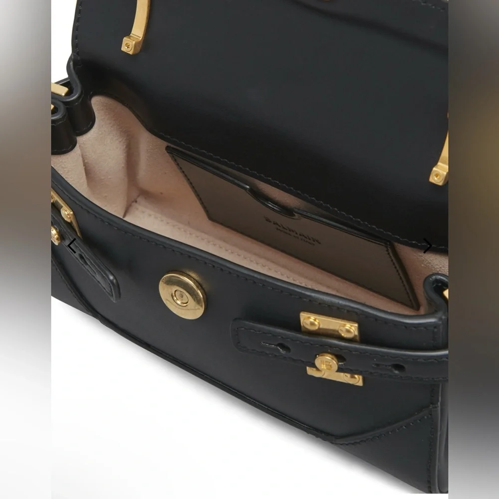 Balmain NWT BBuzz 19 Shoulder Bag in Smooth Leather - Picture 4 of 11